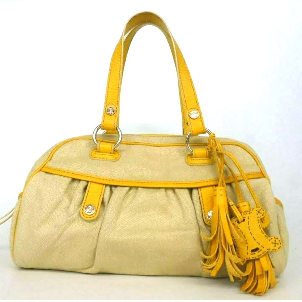 AUTHENTIC CELINE SASO/46 MACADAM HARDWARE HANDBAG